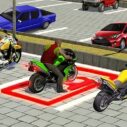 superhero city bike parking game 3d